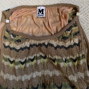 Missoni Silk Shift Dress / classic stripes